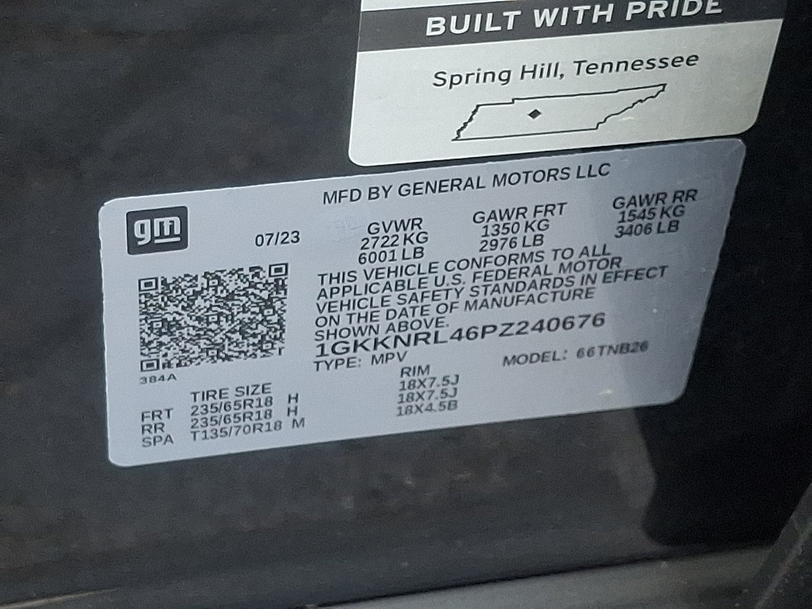 2023 GMC Acadia SLE