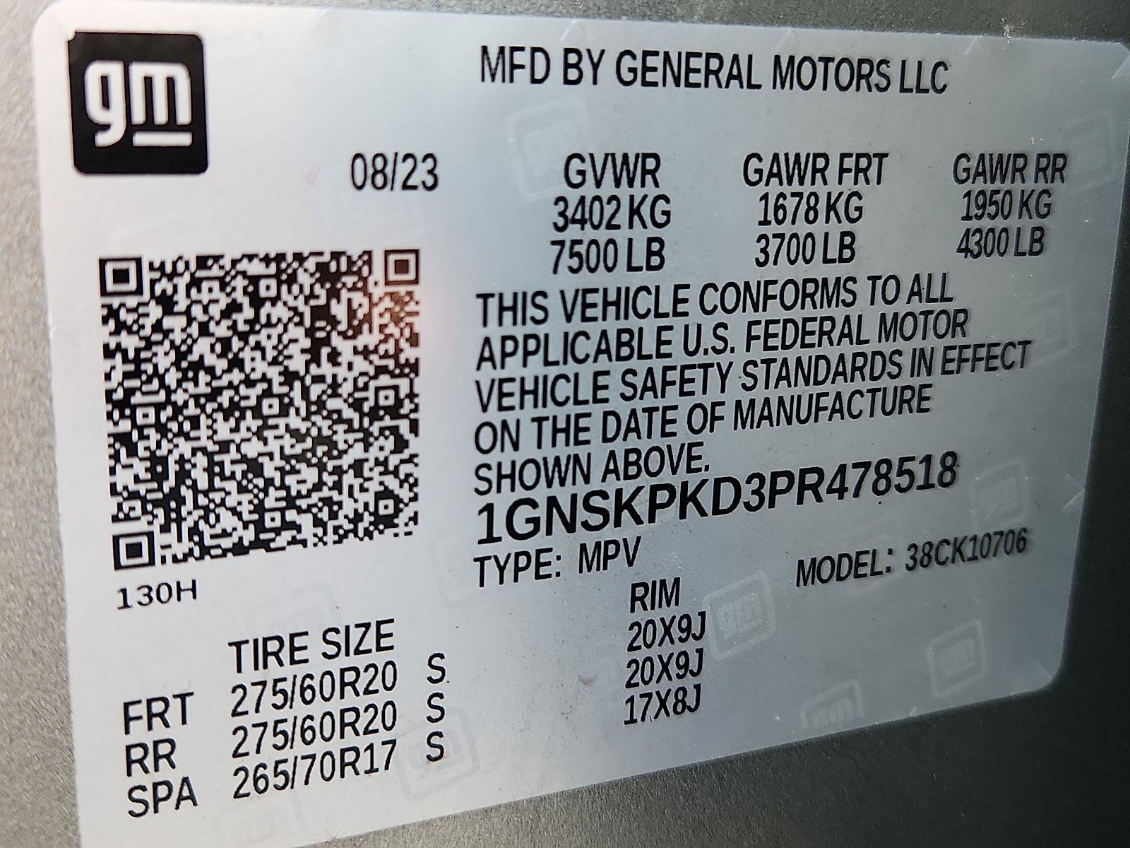 2023 Chevrolet Tahoe Z71