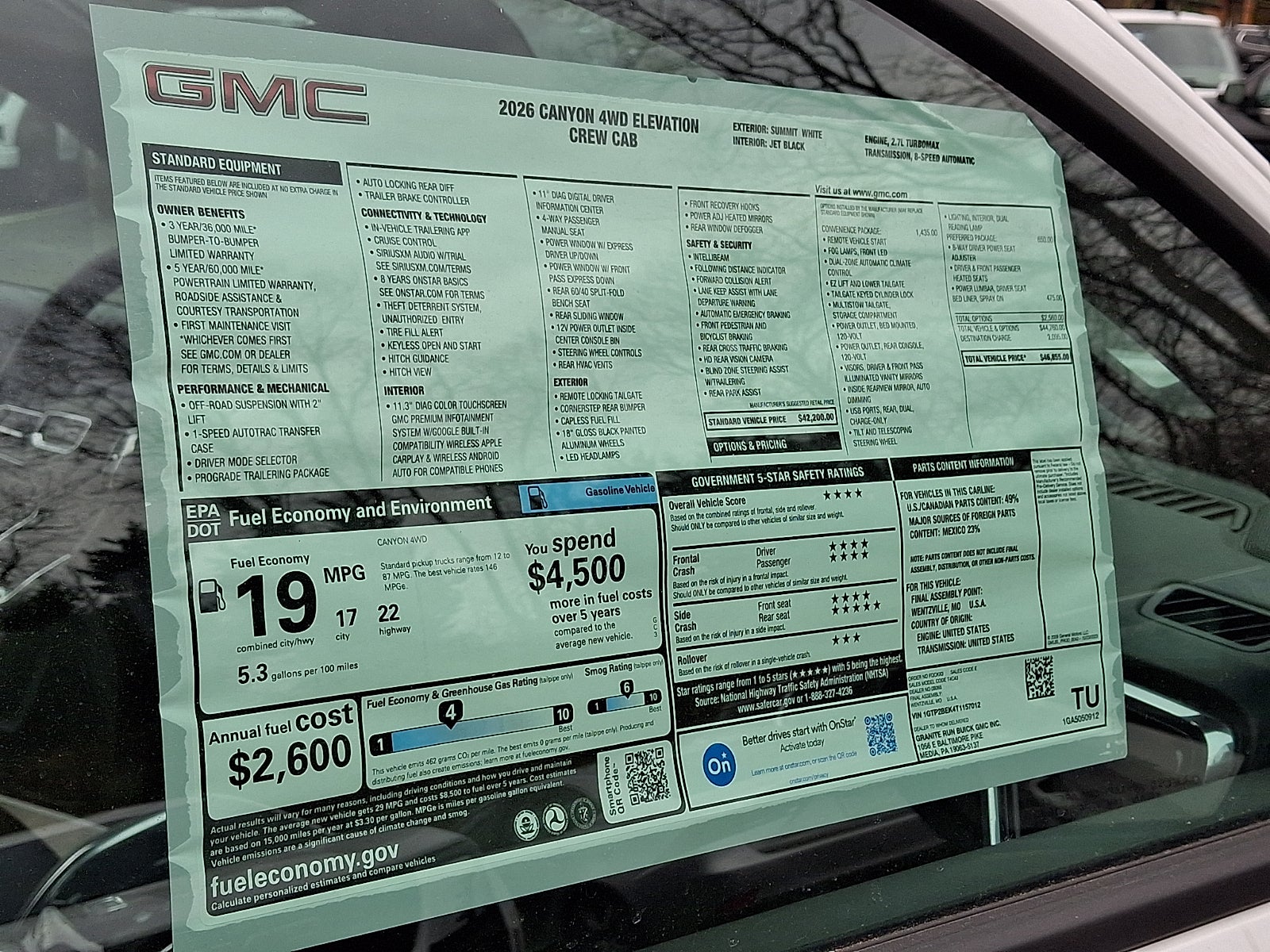 2026 GMC Canyon Elevation