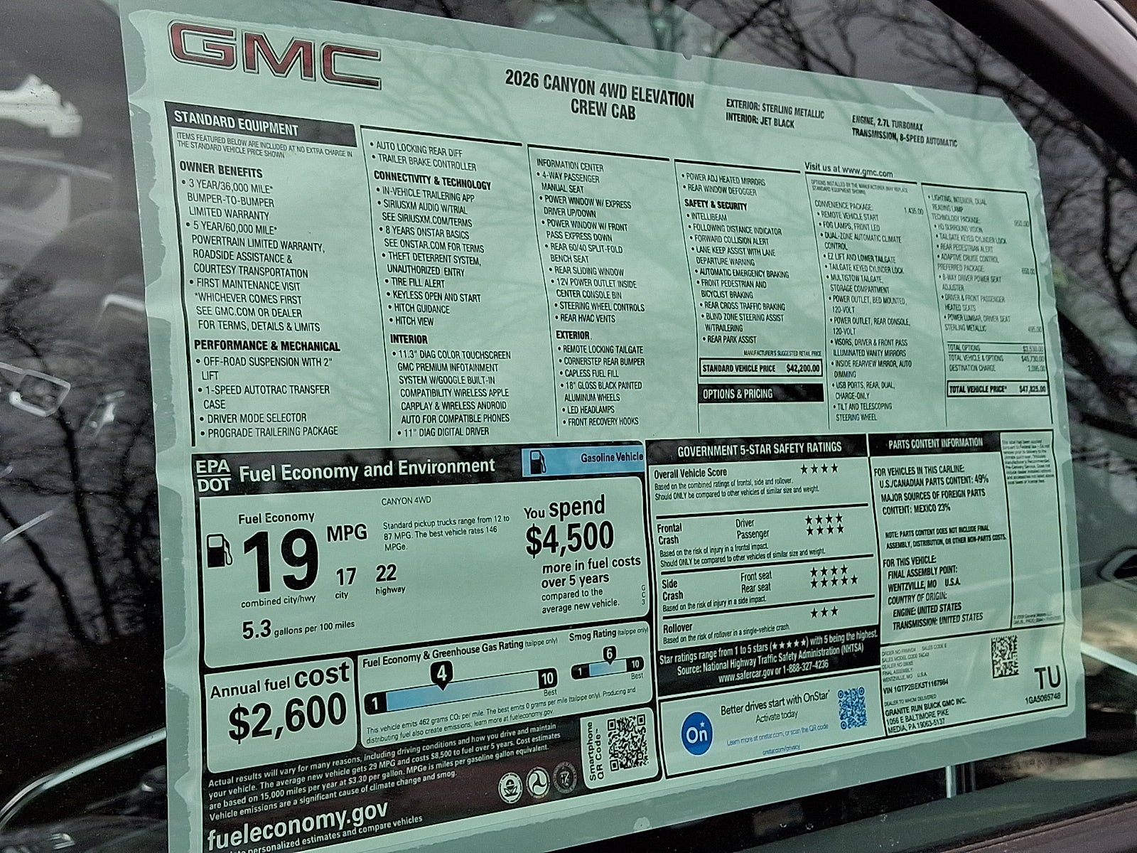 2026 GMC Canyon Elevation