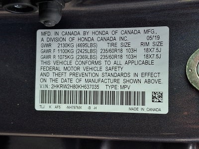 2019 Honda CR-V EX-L