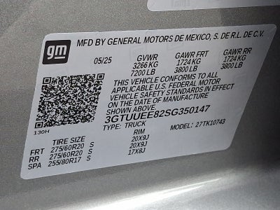 2025 GMC Sierra 1500 AT4