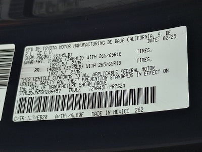 2025 Toyota Tacoma 4WD SR
