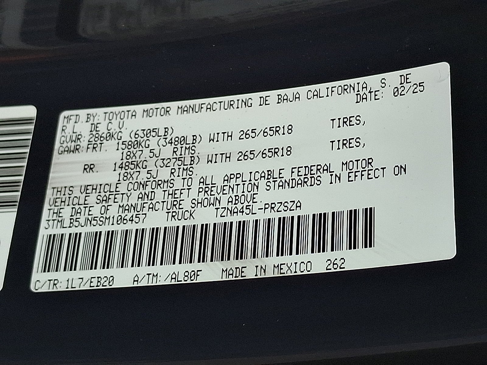 2025 Toyota Tacoma 4WD SR