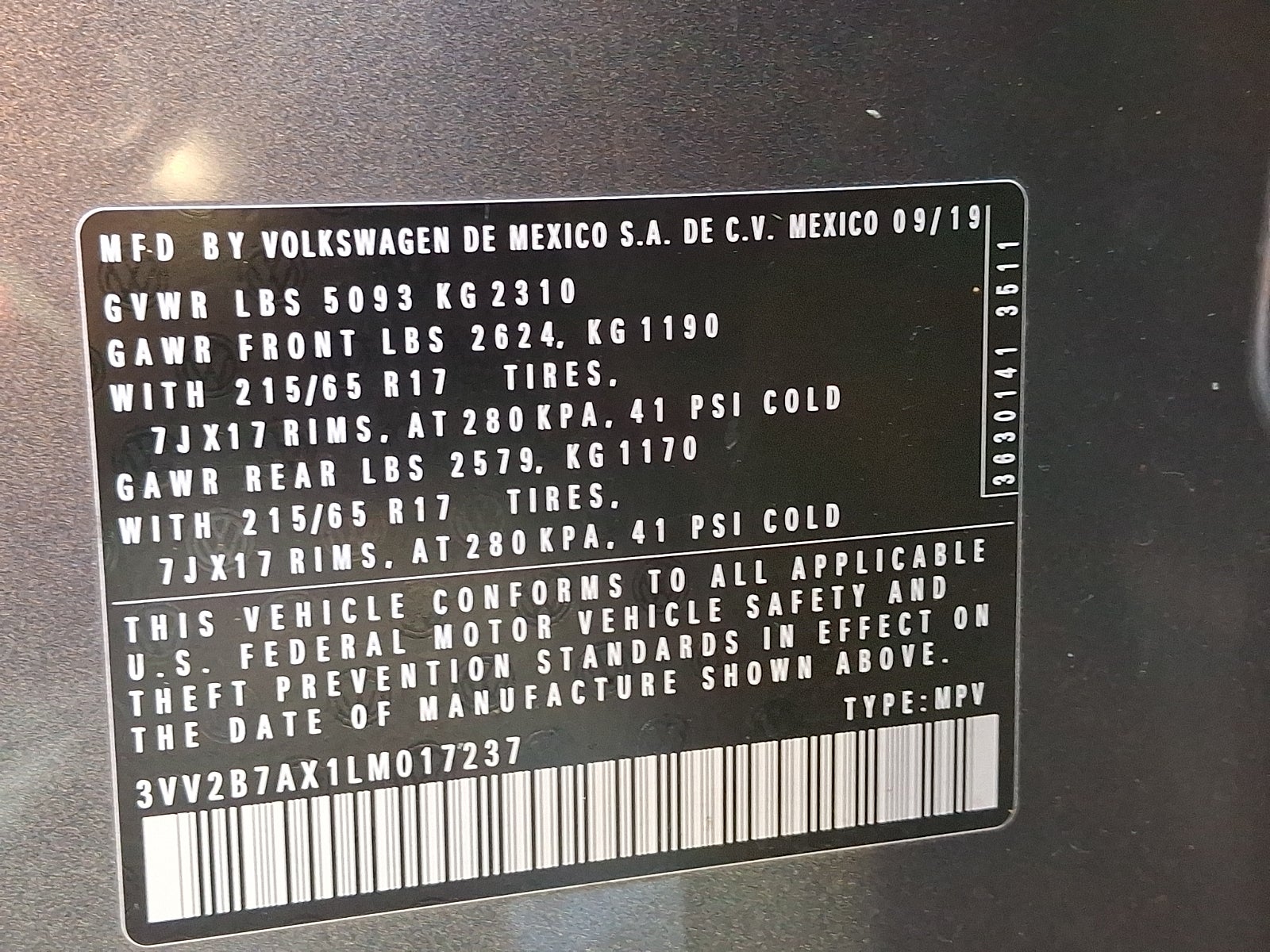 2020 Volkswagen Tiguan SE