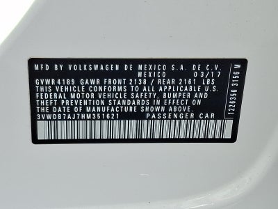 2017 Volkswagen Jetta 1.4T SE