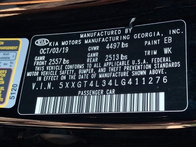 2020 Kia Optima LX