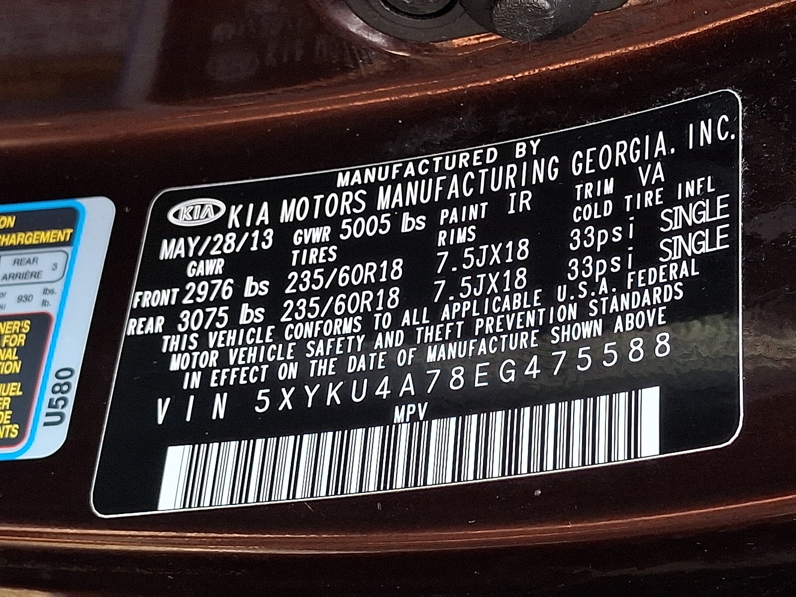 2014 Kia Sorento EX
