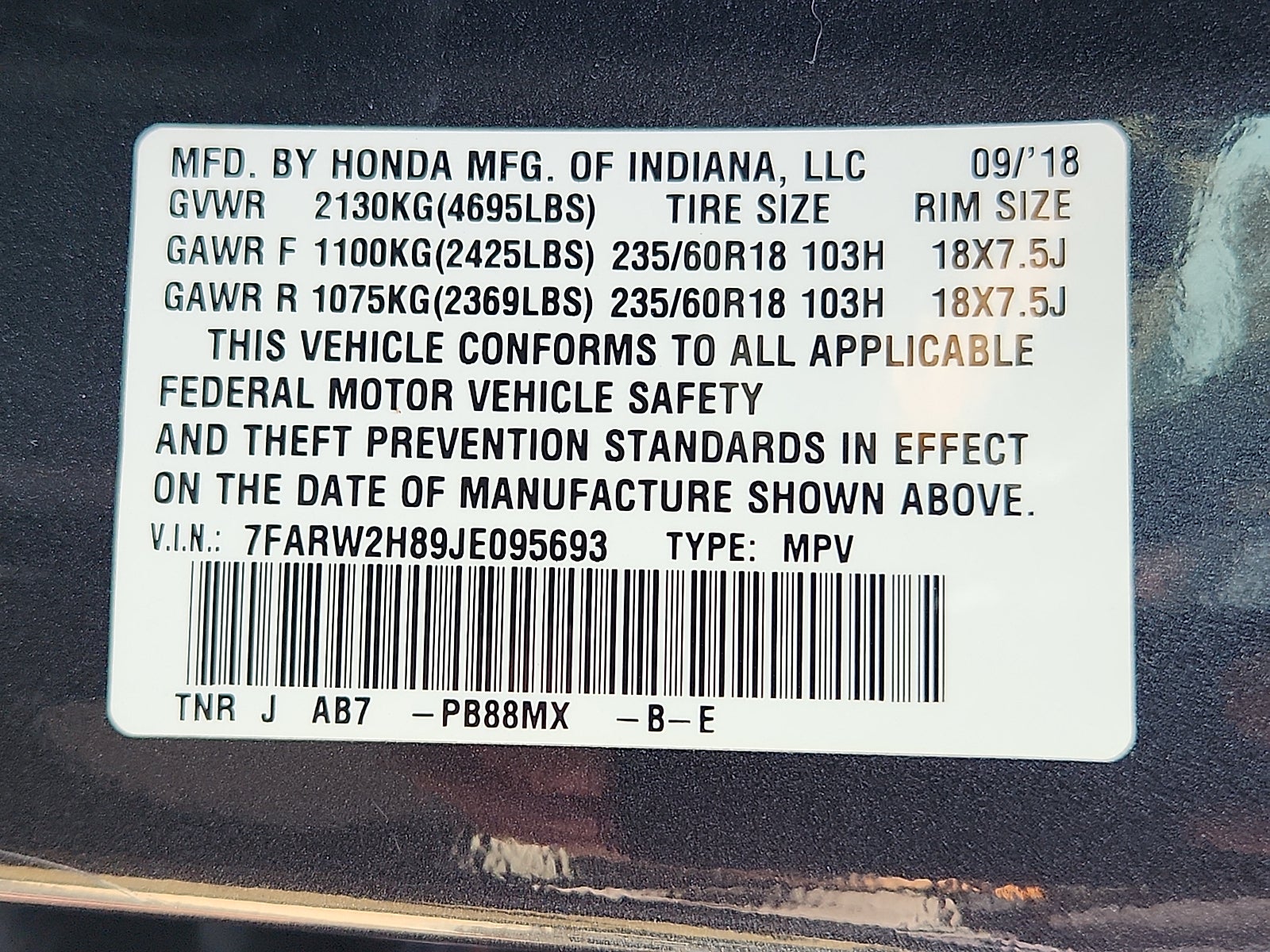 2018 Honda CR-V EX-L