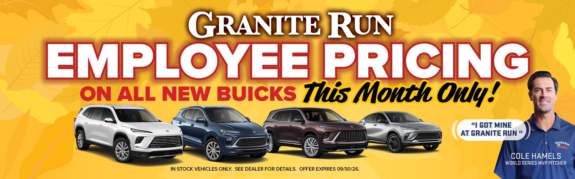 Granite Run Employee Pricing