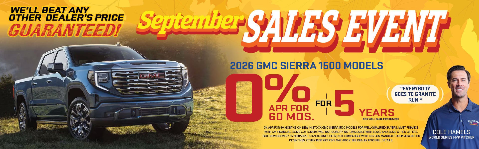 Sierra 1500 Zero Percent for 3 years