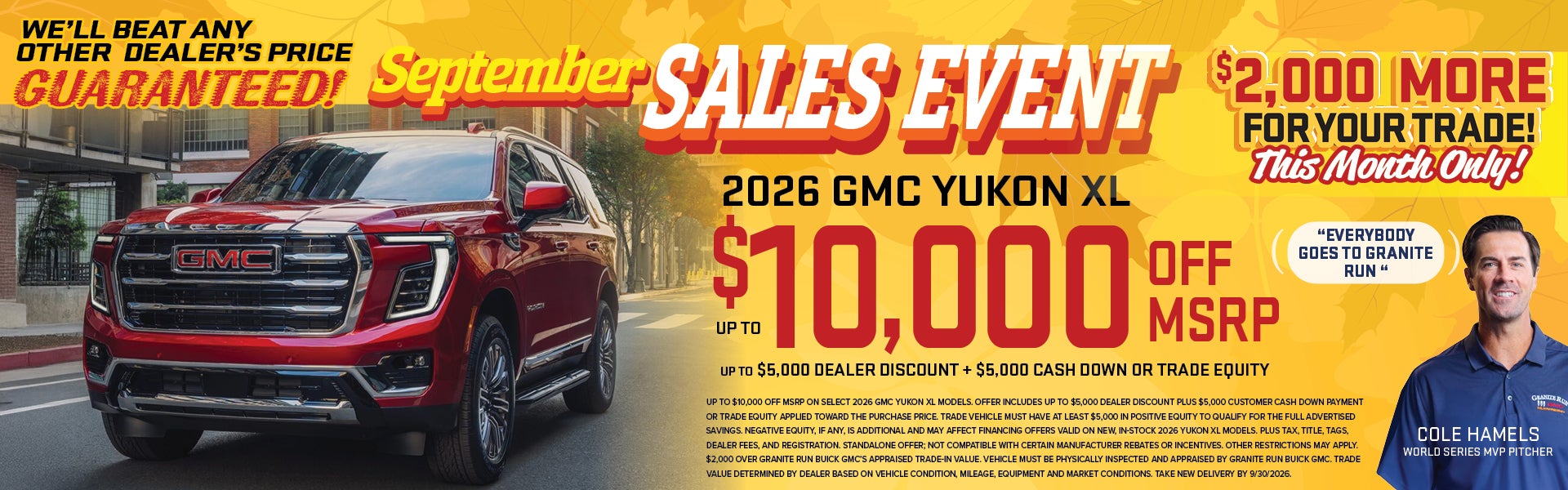Yukon 10k Off MSRP