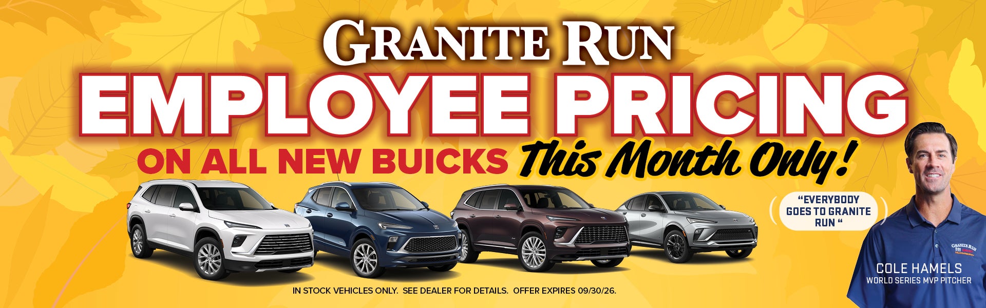 Granite Run Employee Pricing